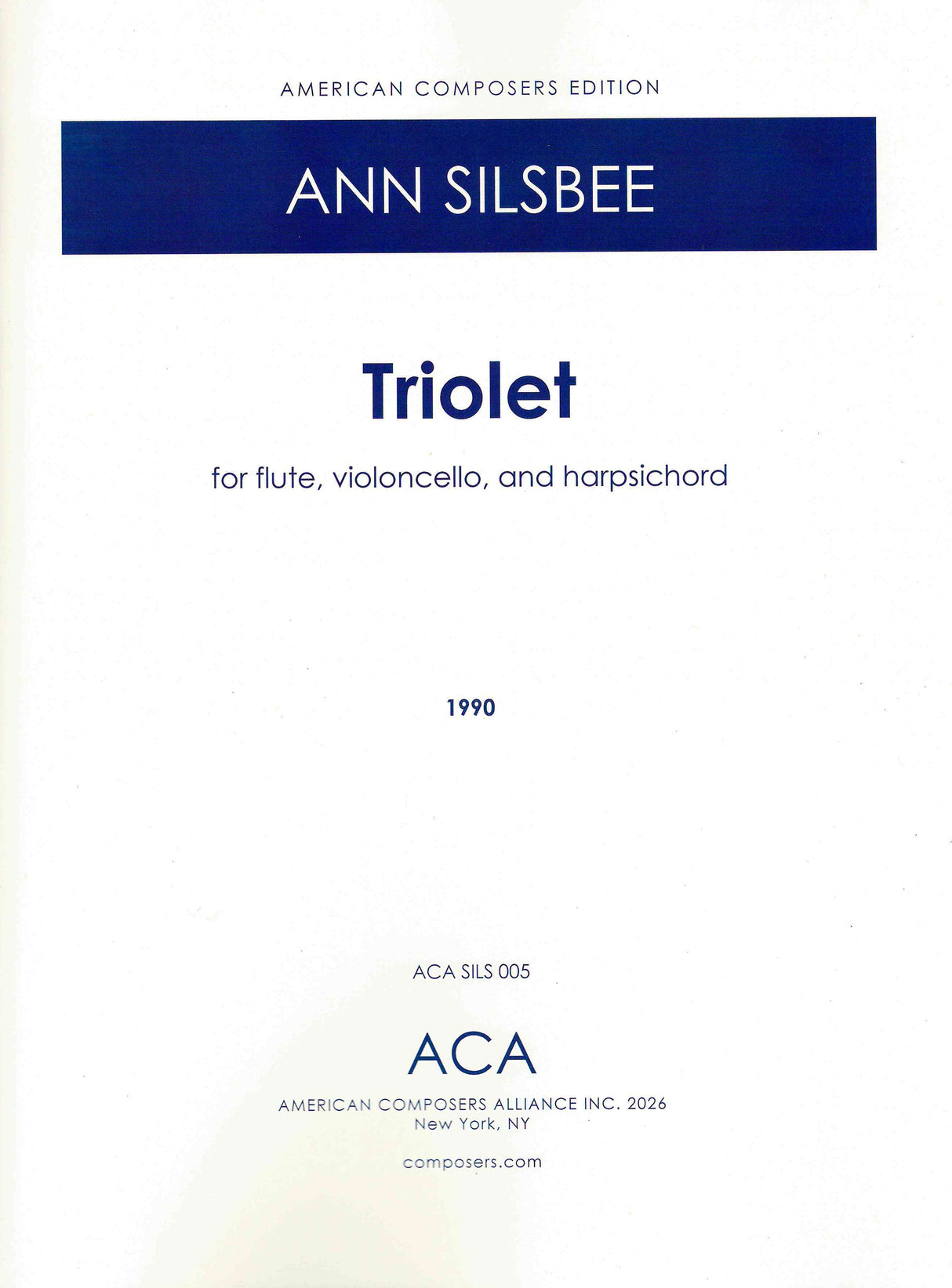 Silsbee: Triolet