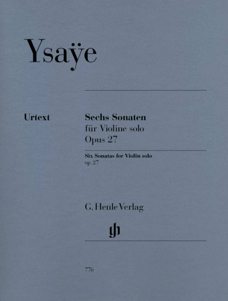 YSAYE ヴァイオリンソナタ Op.27 Amazon.co.jp: Ysae: 6 Sonatas for Violin Solo, Op. 27: ミュージック