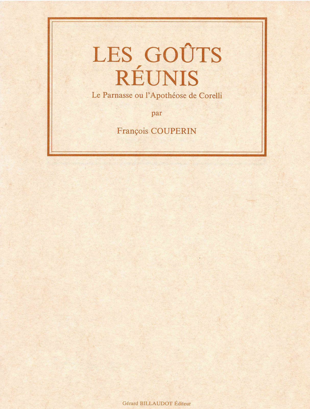 Couperin: Le Parnasse ou l'apothéose de Corelli