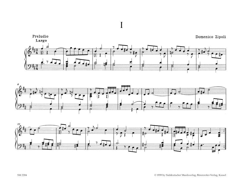 Zipoli: Organ and Harpsichord Works - Volume 2 – Ficks Music