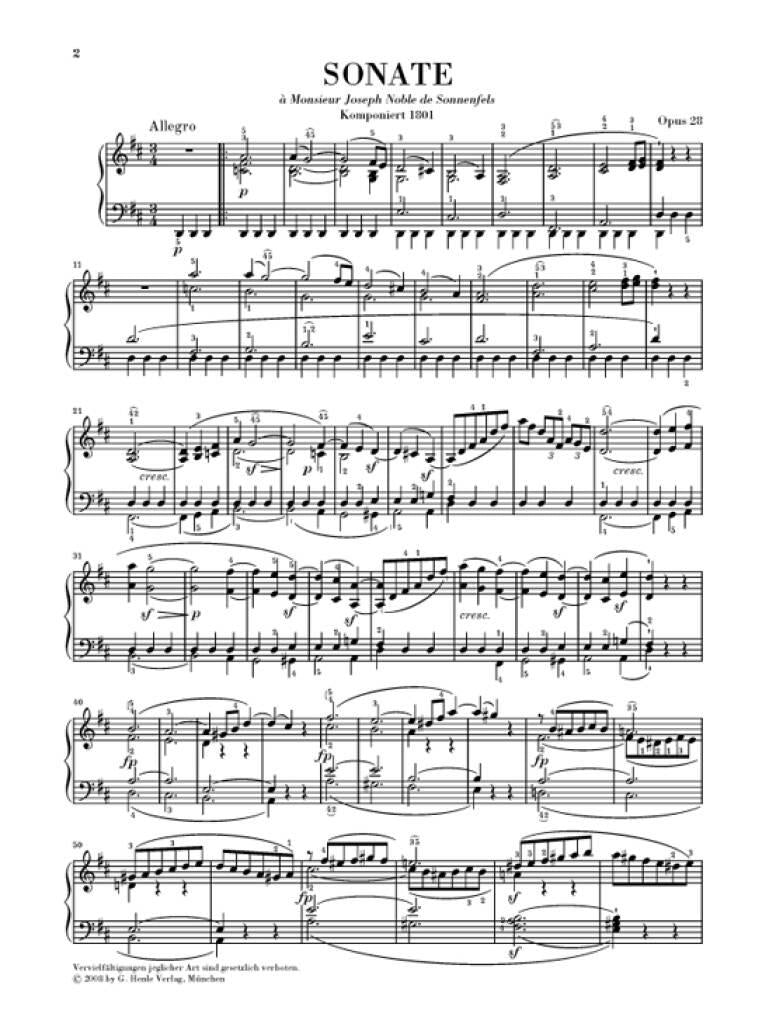 Beethoven: Piano Sonata No. 15 in D Major, Op. 28 (