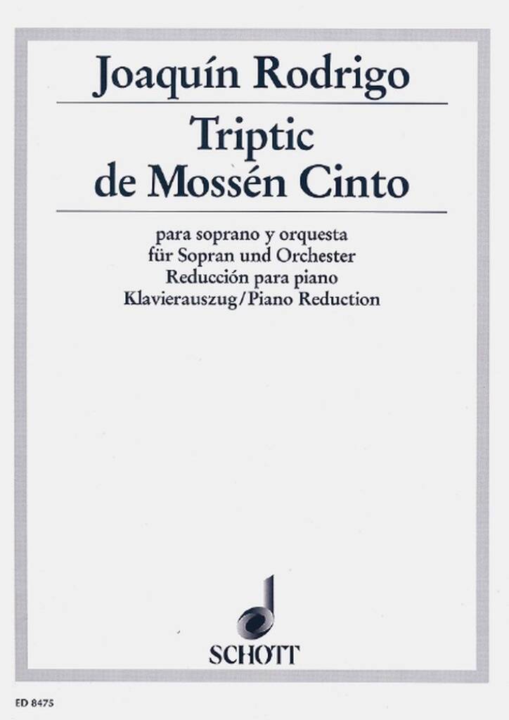 Rodrigo: Triptic de Mosén Cinto