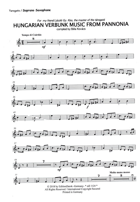 Hungarian Dance Music from Pannonia