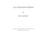 Tanenbaum: Last Letters from Stalingrad