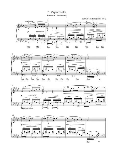 Smetana: Easy Piano Pieces and Dances