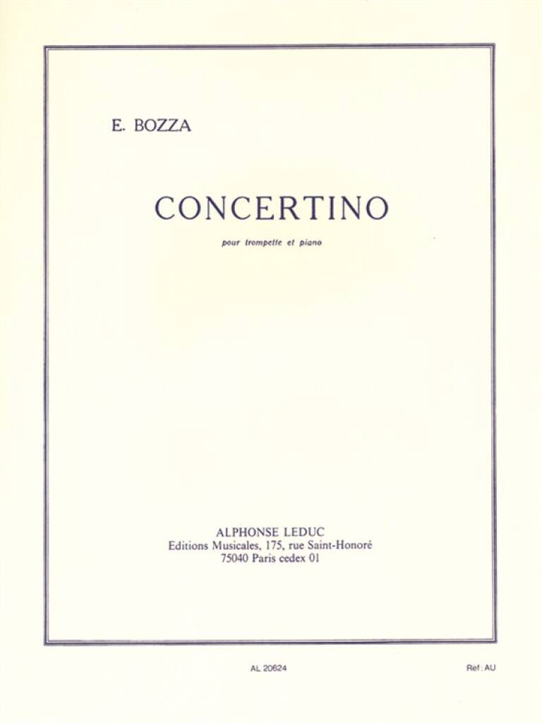 Bozza: Concertino for Trumpet & Piano – Ficks Music