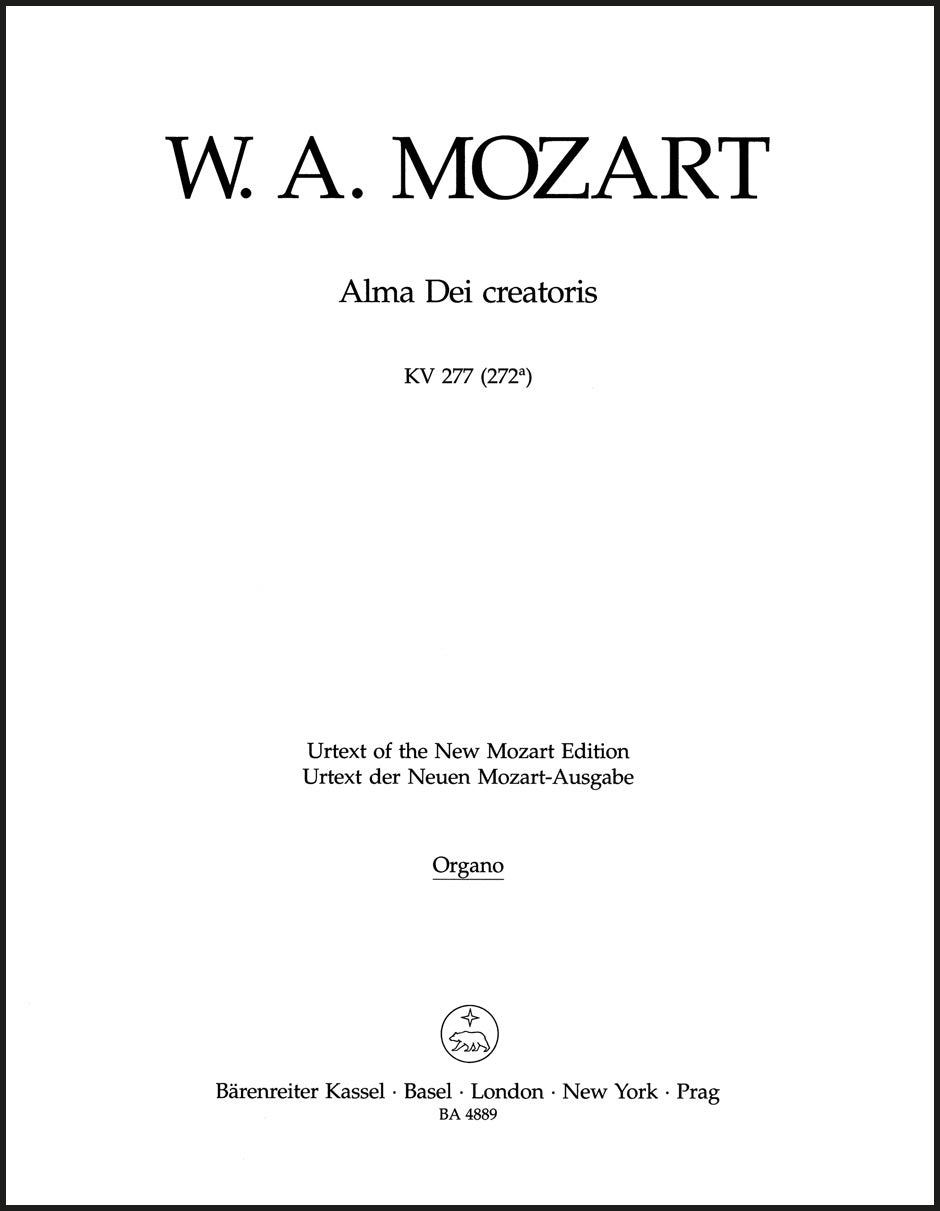 Mozart: Alma Dei creatoris, K. 277 (272a)