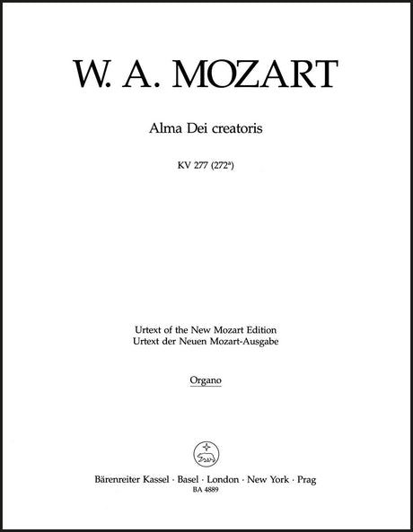 Mozart: Alma Dei creatoris, K. 277 (272a)