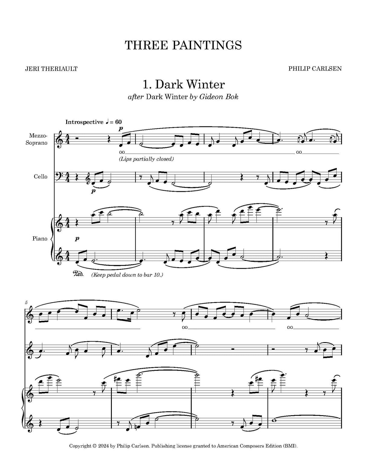 Carlsen: Three Paintings