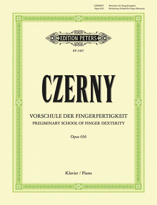 D i e Bucher der kunstler 希少本 Czerny: Preliminary School of Finger Dexterity, Op. 636 – Ficks Music