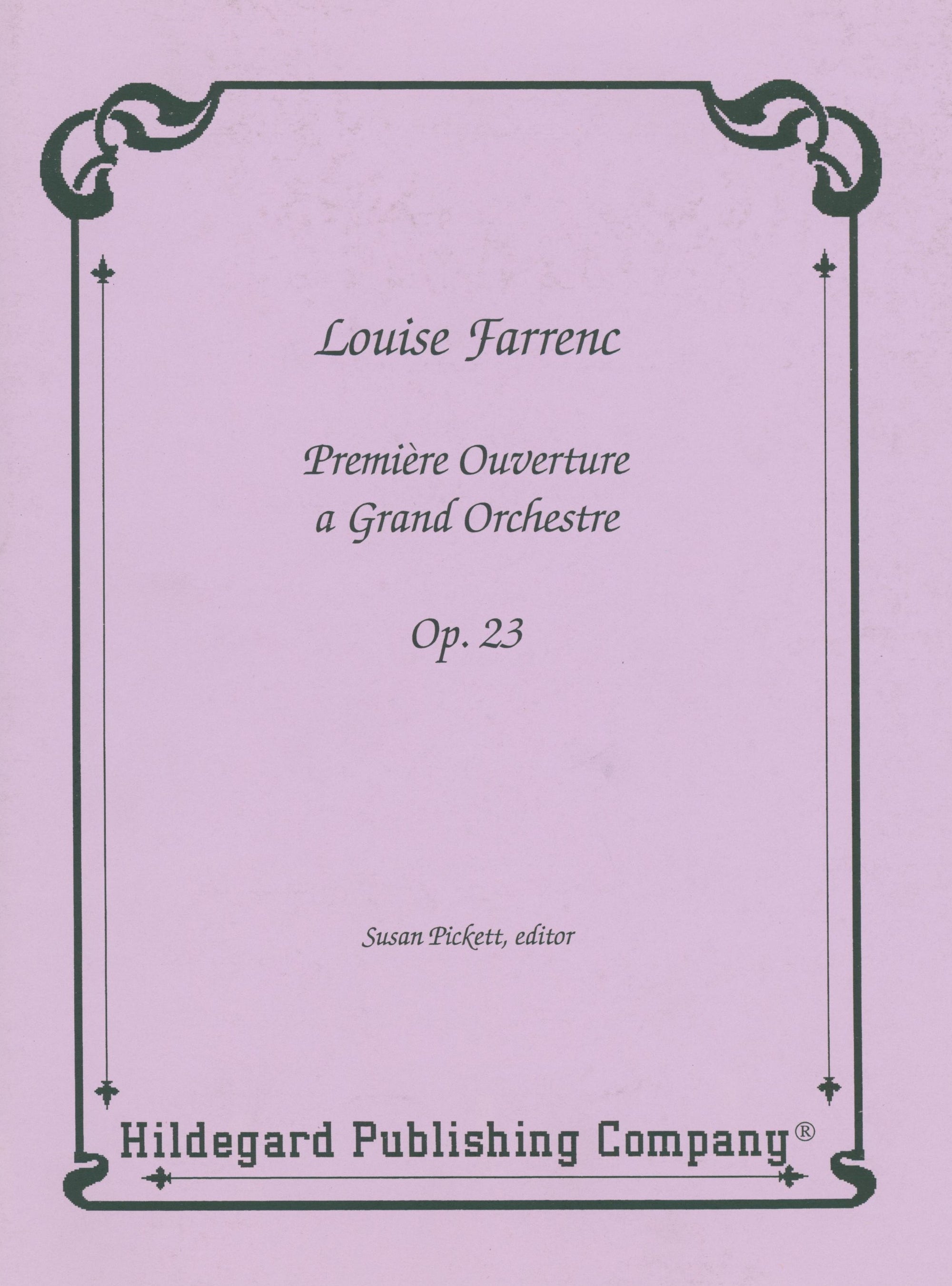 Farrenc: Première Ouverture a Grand Orchestre, Op. 23