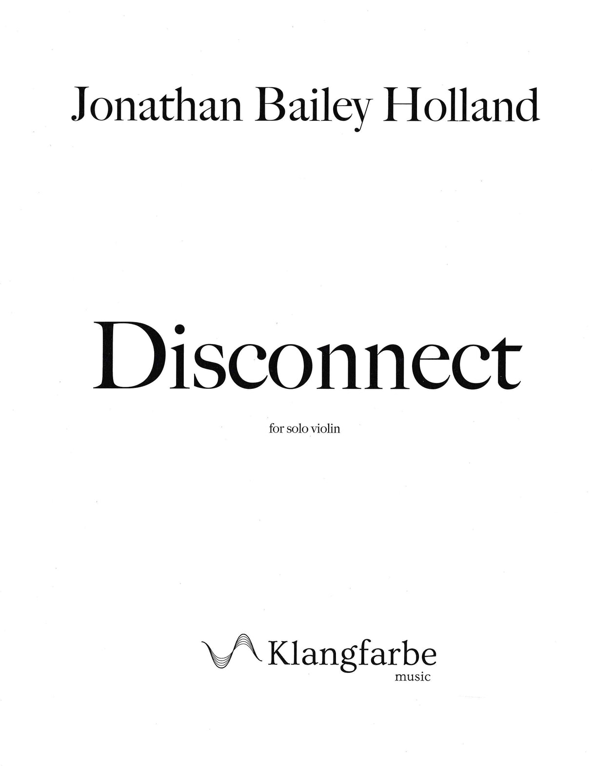 Holland: Disconnect