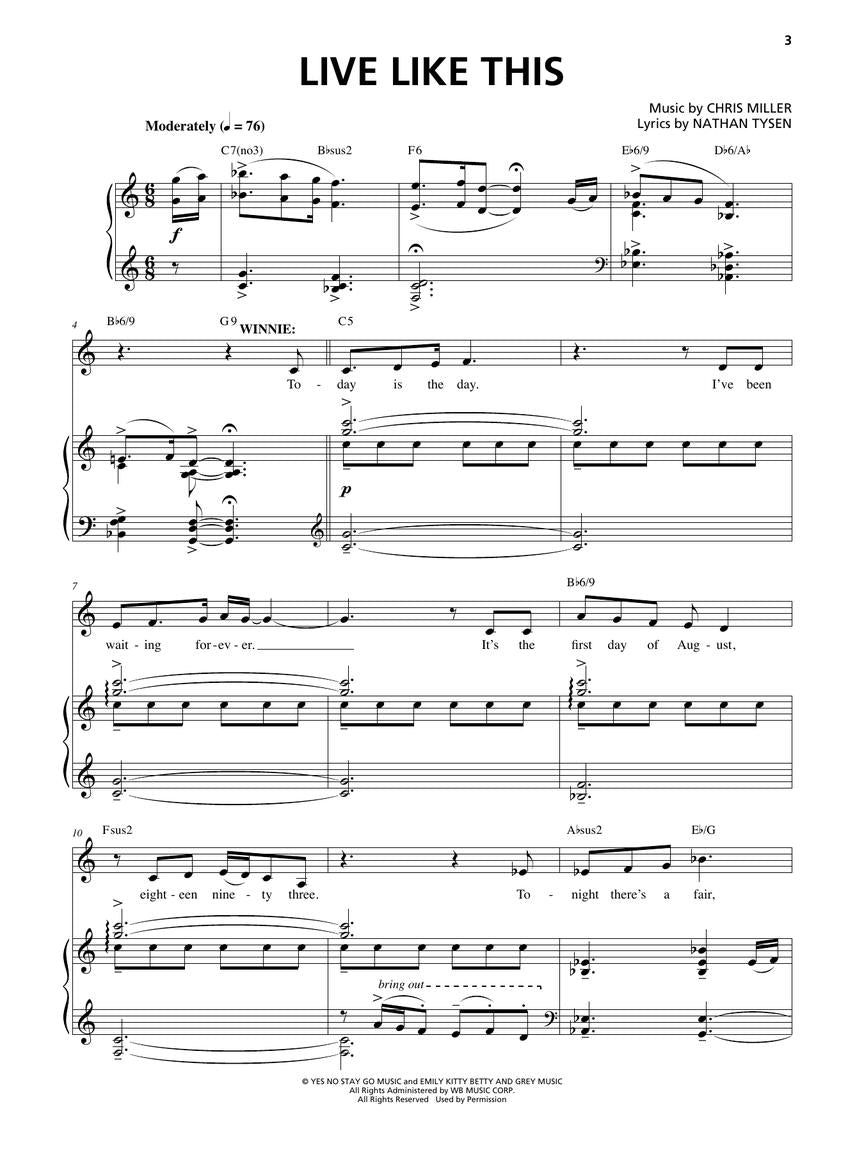 Tuck Everlasting – Vocal Selections