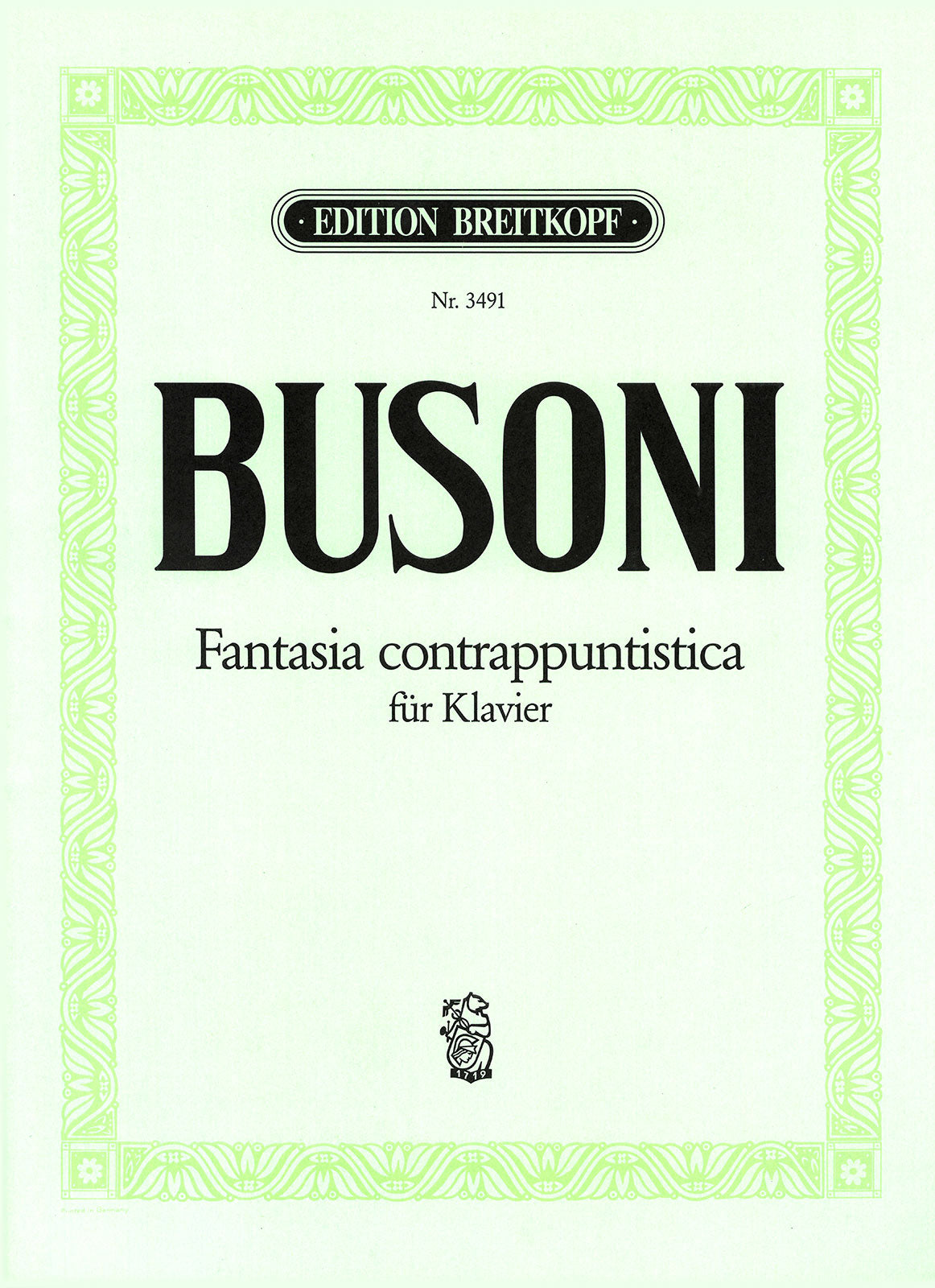 Busoni: Fantasia contrappuntistica, BV 256 (Solo Piano)