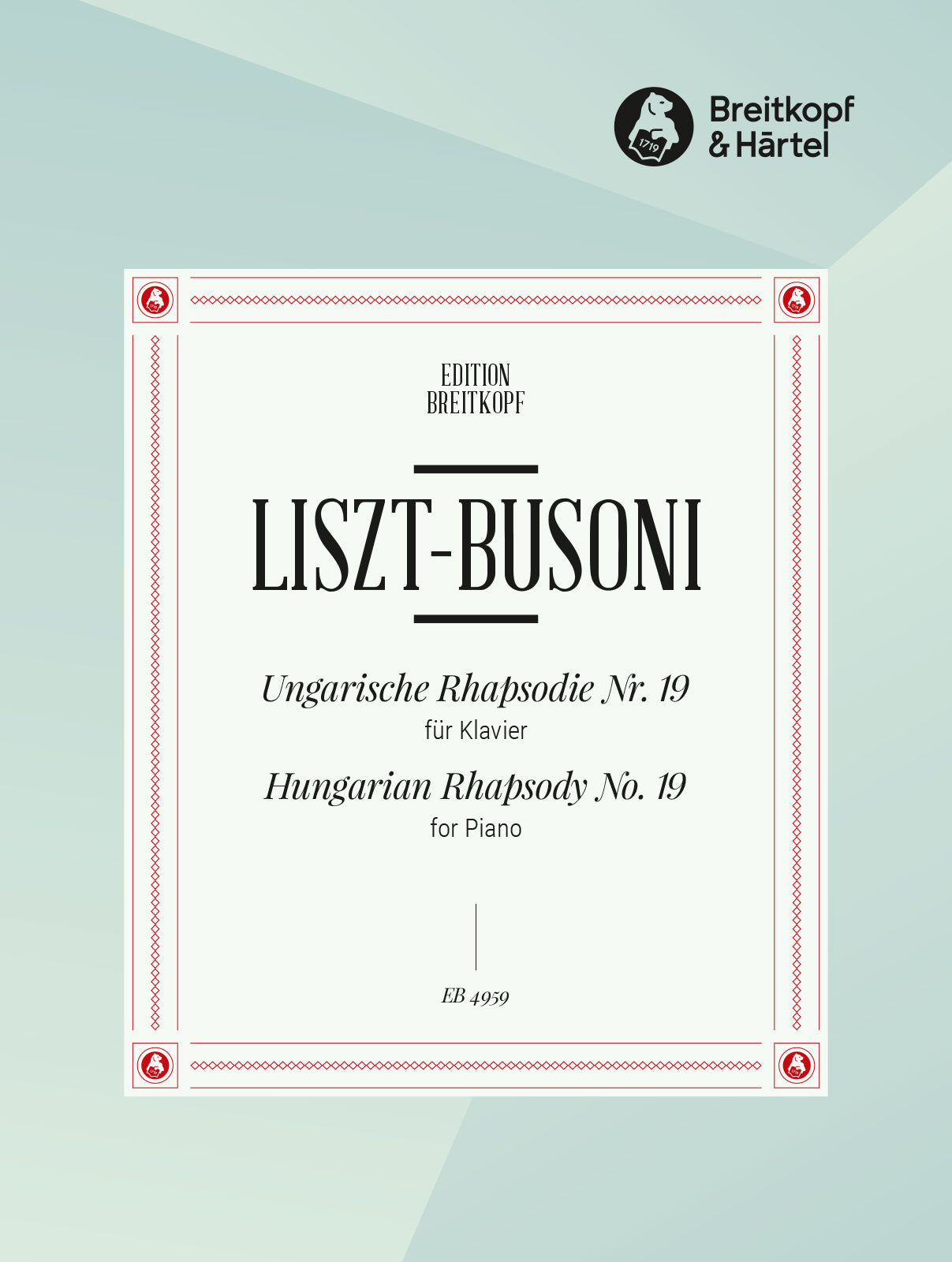 Liszt-Busoni: Hungarian Rhapsody No. 19