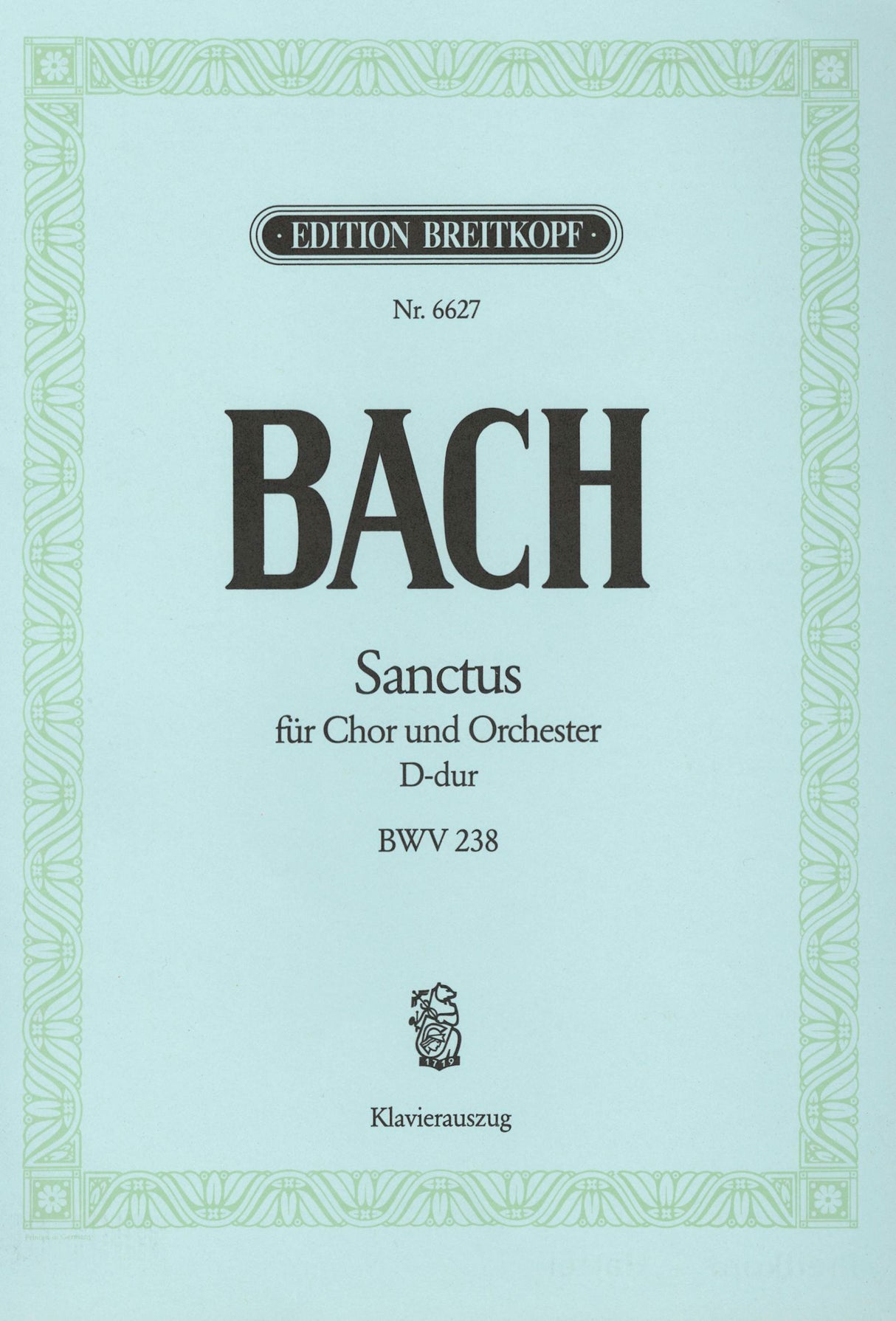 Bach: Sanctus in D Major, BWV 238