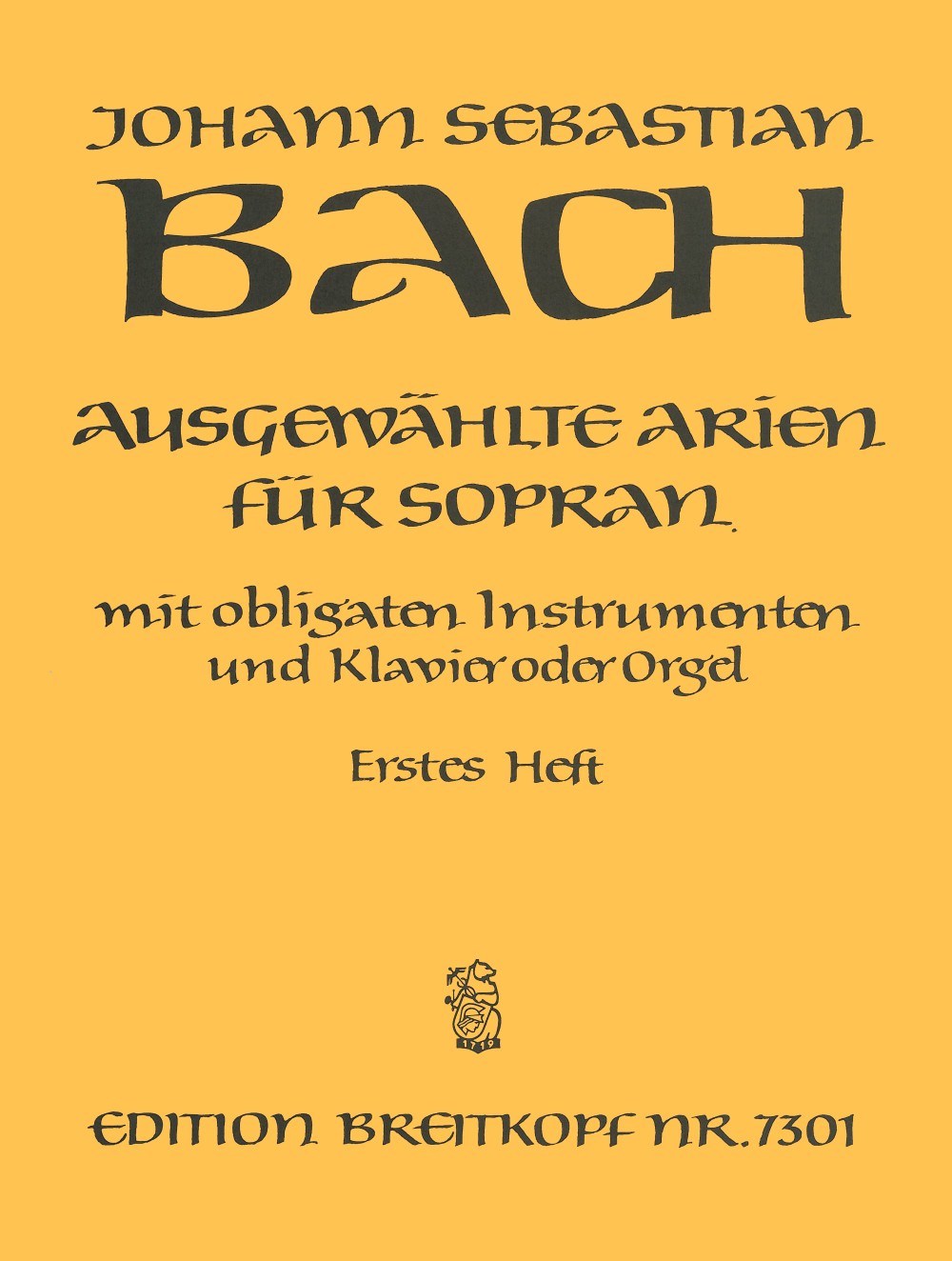 Bach: Selected Arias for Soprano - Volume 1