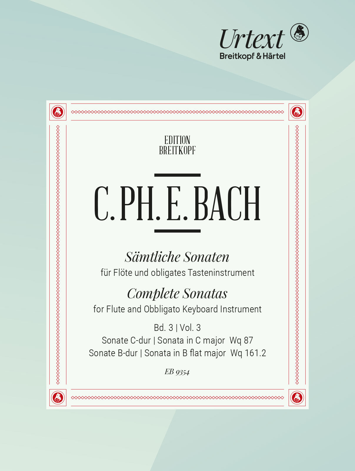 C.P.E. Bach: Flute Sonatas in C Major and B-flat Major, Wq. 87 & 161/2