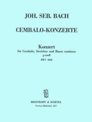 Bach: Harpsichord Concerto in G Minor, BWV 1058