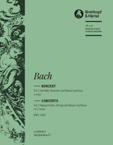 Bach: Harpsichord Concerto in C Minor, BWV 1060