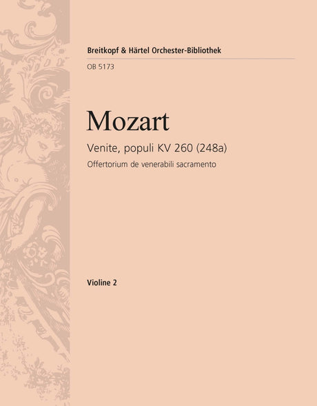 Mozart: Venite populi, K. 260 (248a)