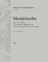 Mendelssohn: Psalm 114 - "Da Israel aus Ägypten zog", MWV A 17, Op. 51