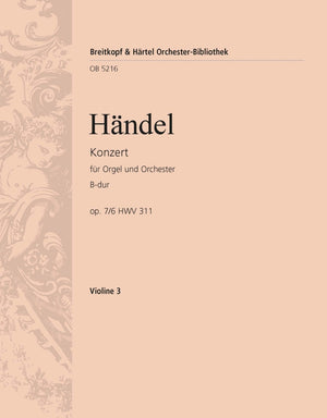 Handel: Organ Concerto in B-flat Major, HWV 311, Op. 7, No. 6