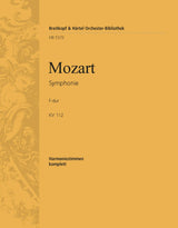 Mozart: Symphony No. 13 in F Major, K. 112