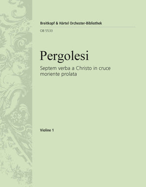 Pergolesi: Septem verba a Christo in cruce moriente prolata