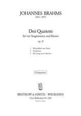 Brahms: 3 Quartette, Op. 31