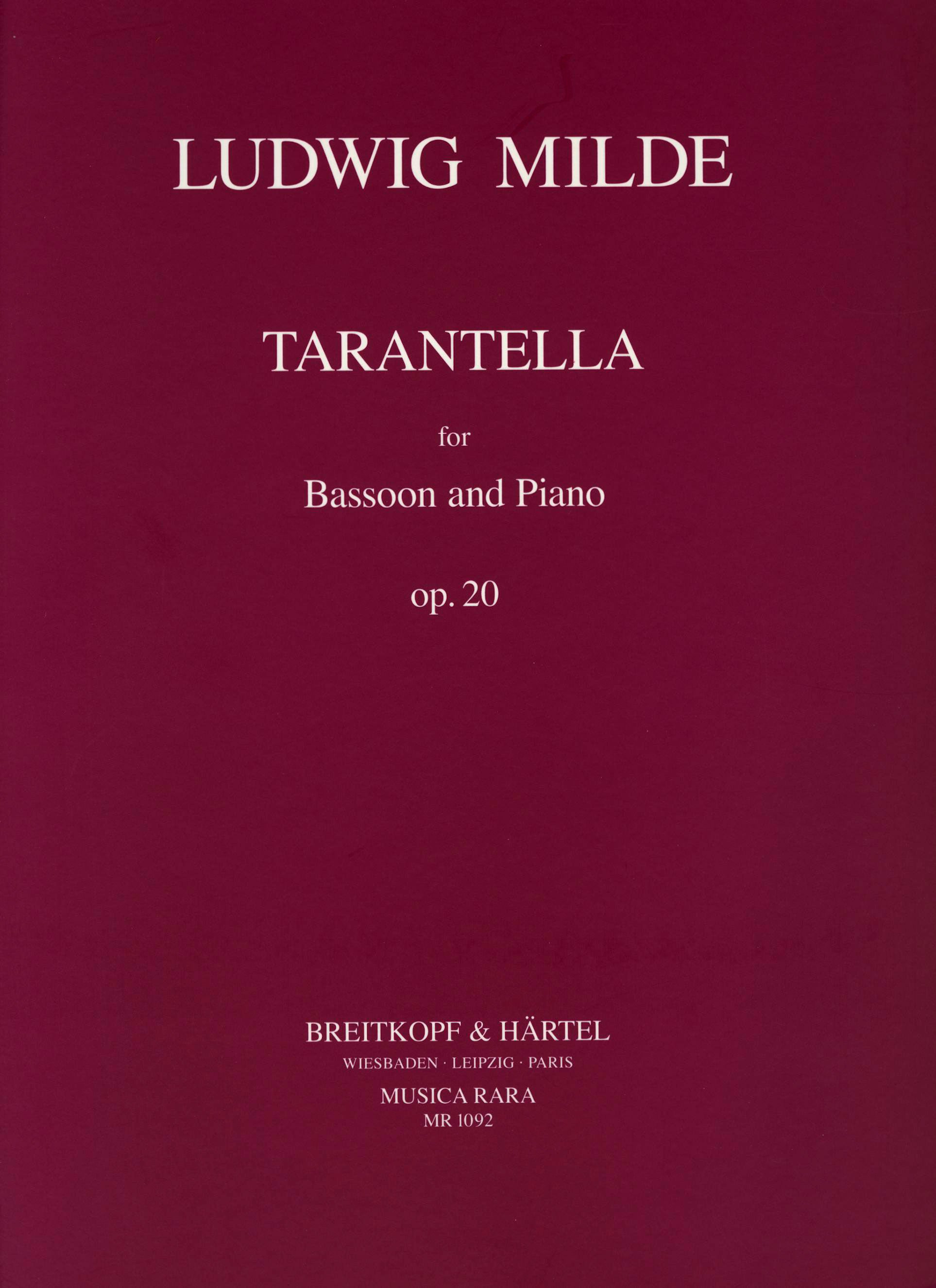 Milde: Tarantella, Op. 20