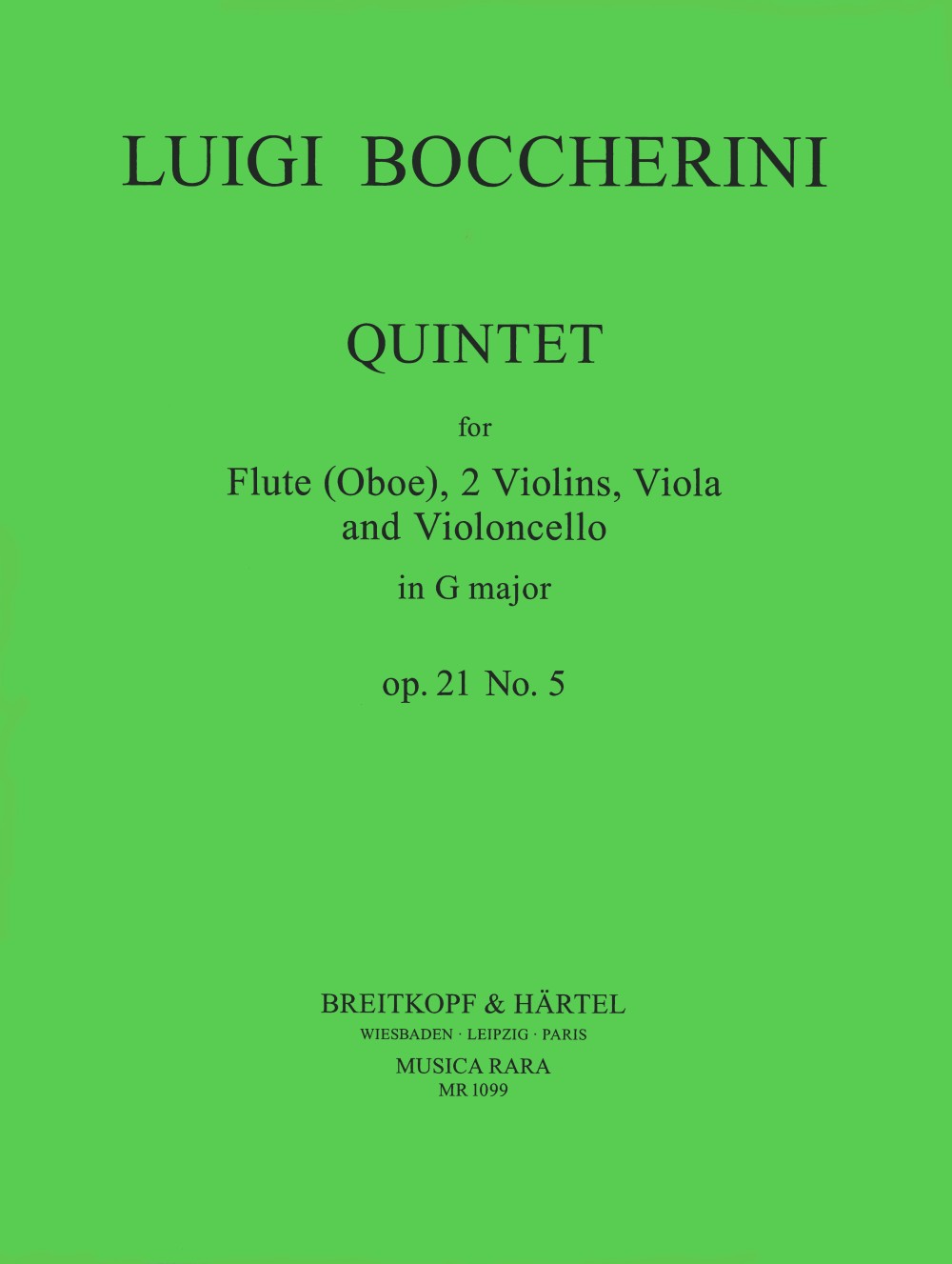 Boccherini: Flute Quintet No. 5 in G Major, G 441