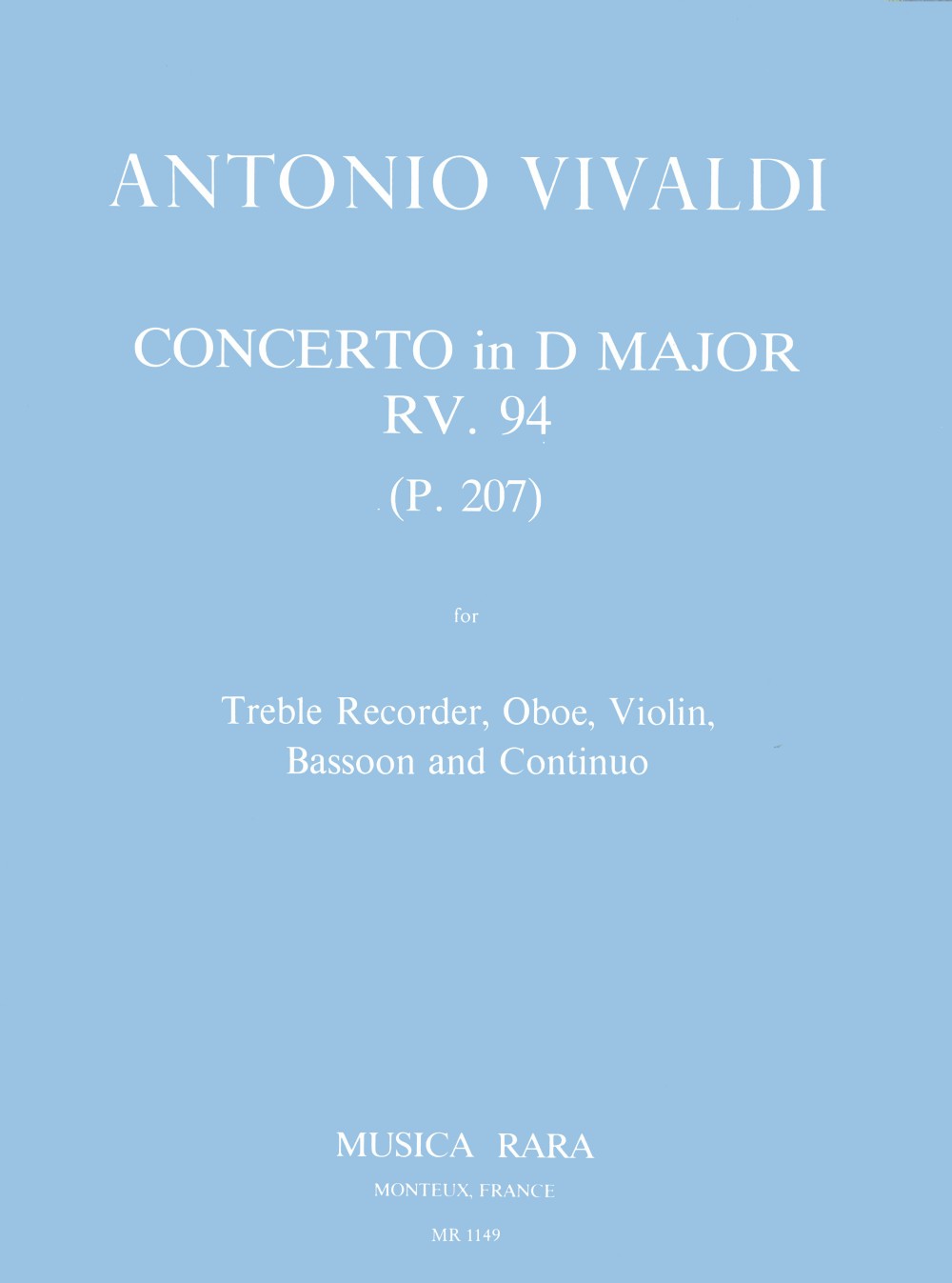 Vivaldi: Concerto in D Major, RV 94