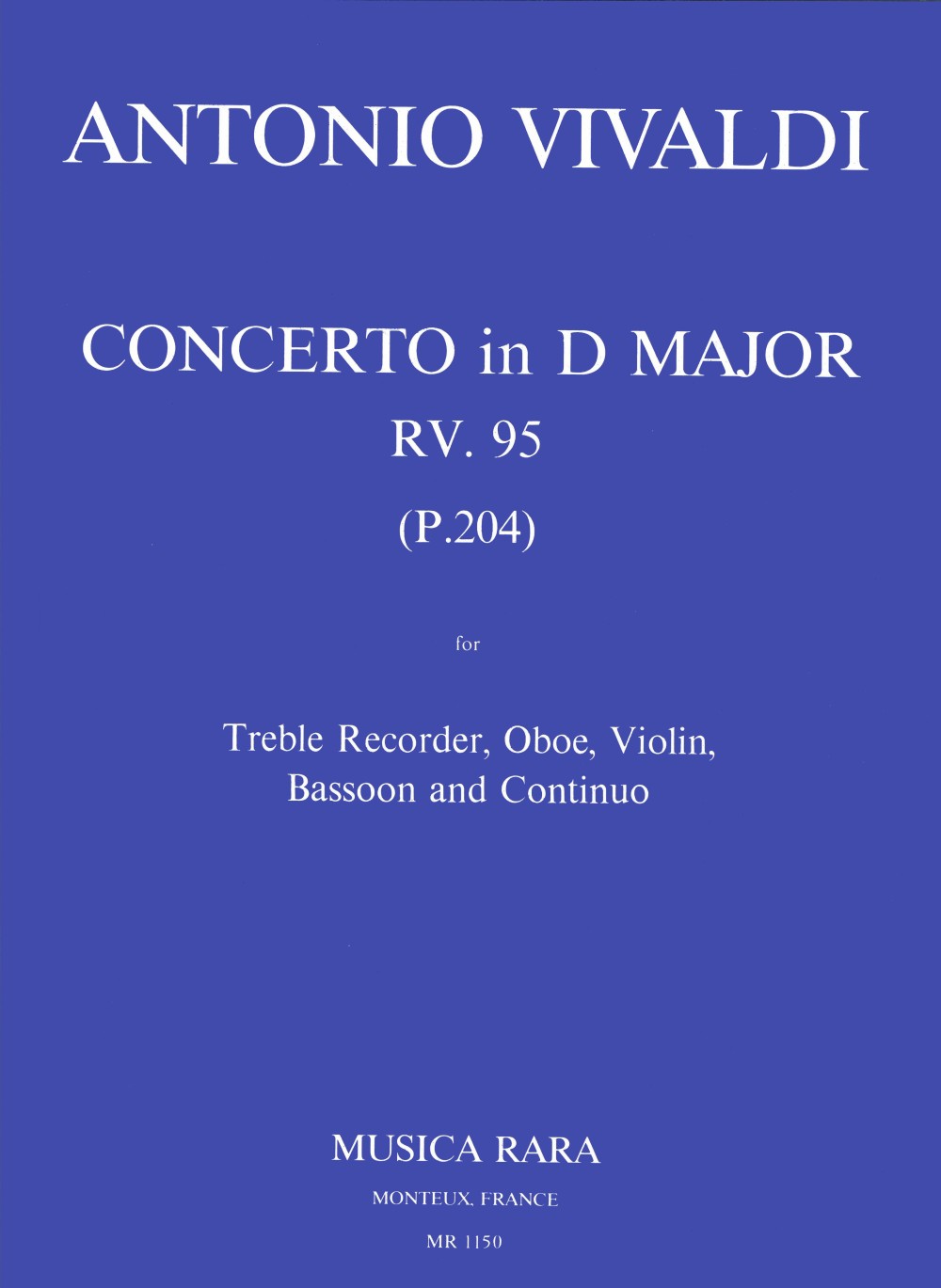 Vivaldi: Concerto in D Major, RV 95