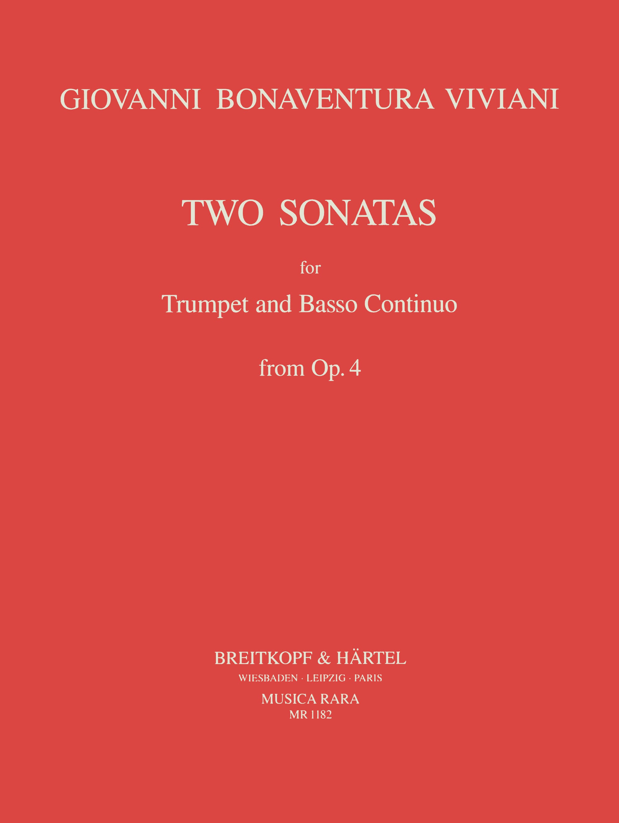 Viviani: 2 Trumpet Sonatas from Op. 4