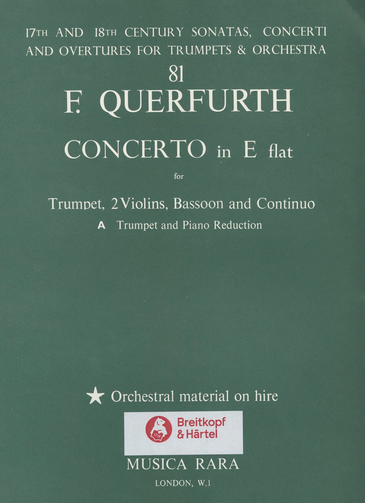 Querfurth: Trumpet Concerto in E-flat Major