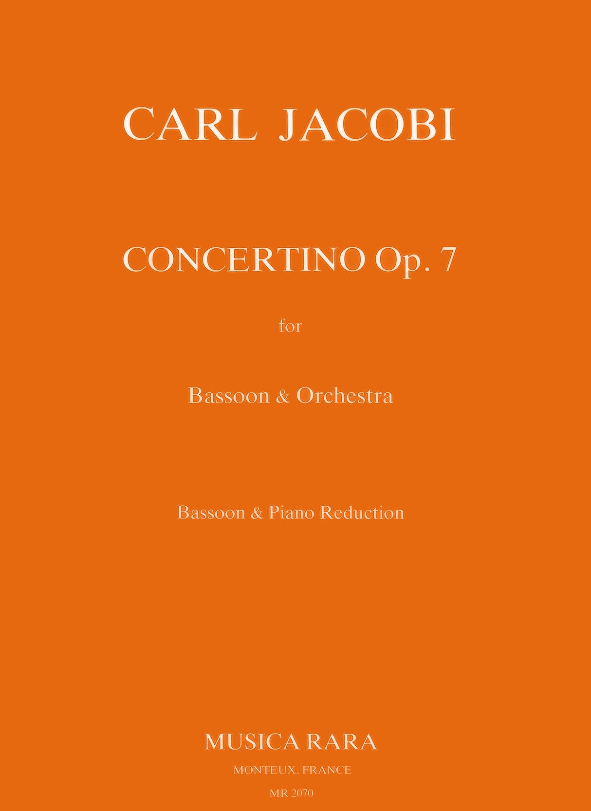 Jacobi: Concertino, Op. 7