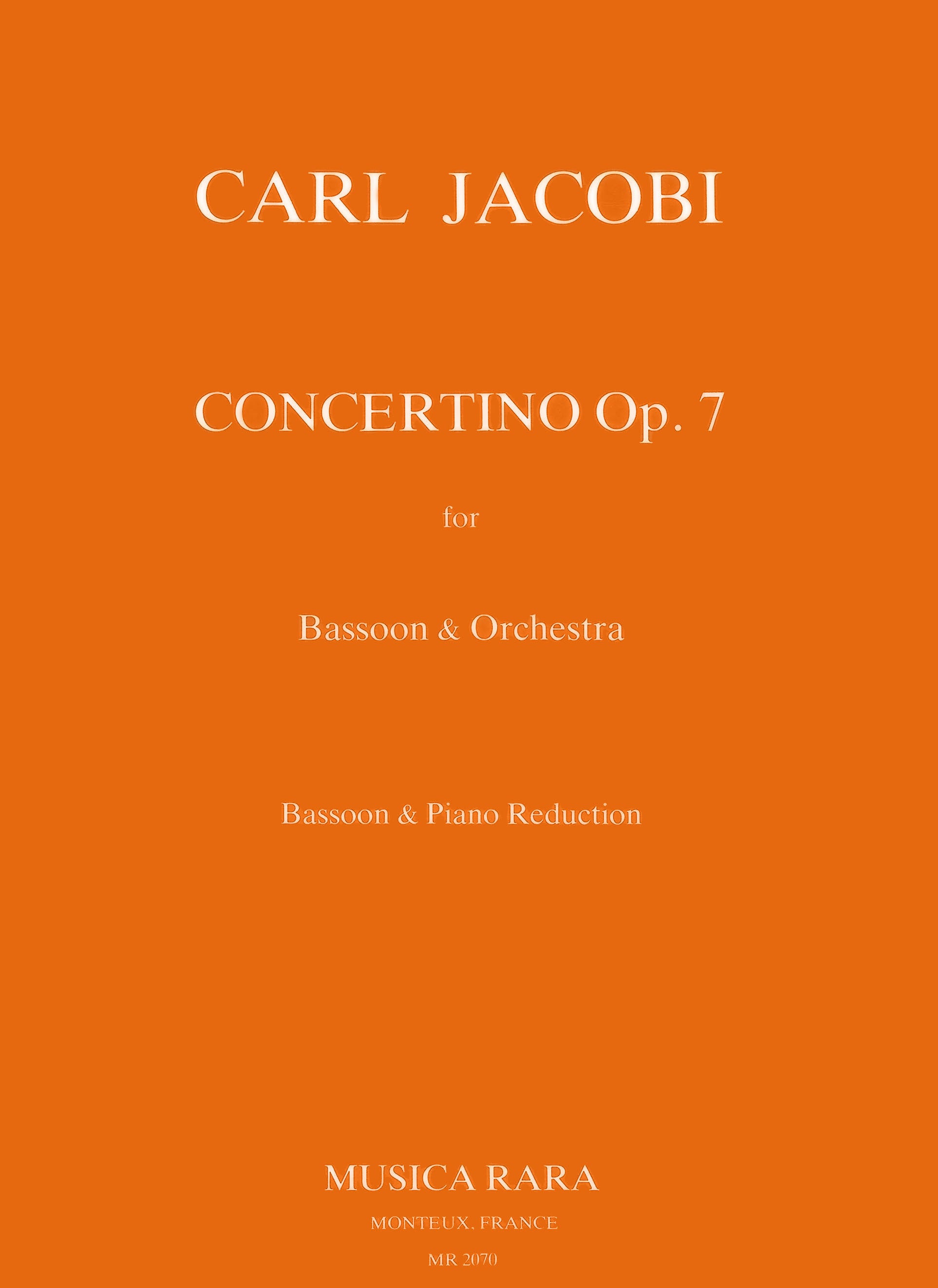 Jacobi: Concertino, Op. 7