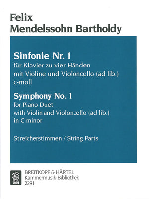 Mendelssohn: Symphony No. 1 in C Minor (Chamber Music Version - 1829)