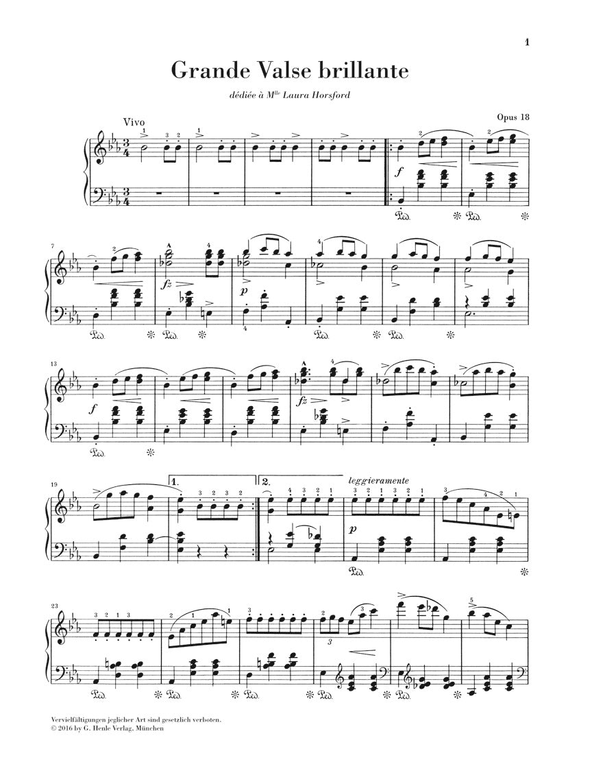 クラシック FryderykChopin Chopin: Grande Valse Brillante in E-flat Major, Op. 18 – Ficks Music