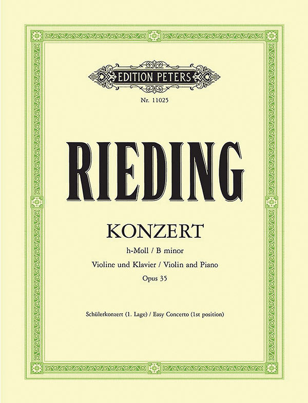 Rieding: VIolin Concerto in B Minor, Op. 35