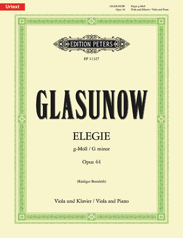 Glazunov: Elegy in G Minor, Op. 44