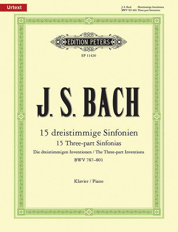 Bach: Sinfonias (Three-Part Inventions), BWV 787-801