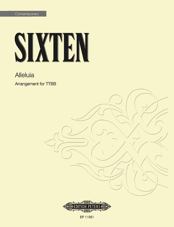 Sixten: Alleluia (Version for TTBB)