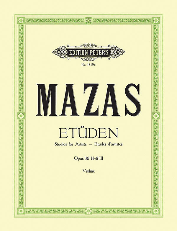 Mazas: Études d'artistes, Op. 36 - Volume 3