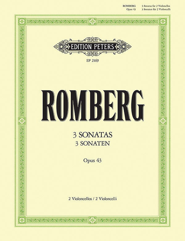 Romberg: 3 Sonatas for Two Cellos, Op. 43