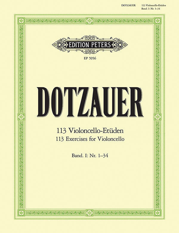 Dotzauer: 113 Cello Exercises - Volume 1 (Nos. 1-34)