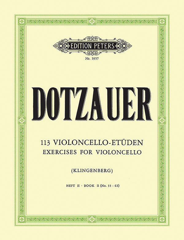 Dotzauer: 113 Cello Exercises - Volume 2 (Nos. 35-62)