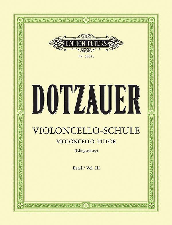 Dotzauer: Cello Tutor - Volume 3 (Upper Positions)