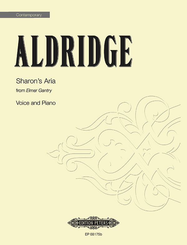 Aldridge: Sharon's Aria from ''Elmer Gantry''
